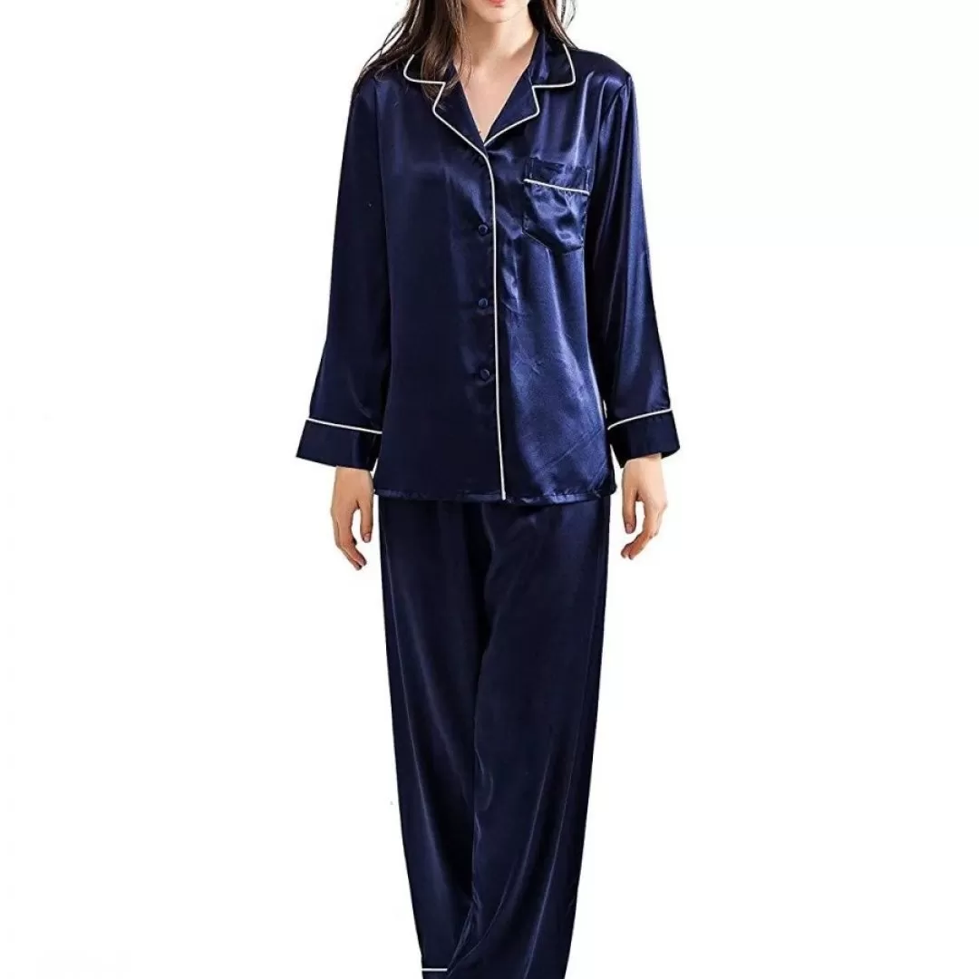 Comfortable silk shirt and pajamas in various colors