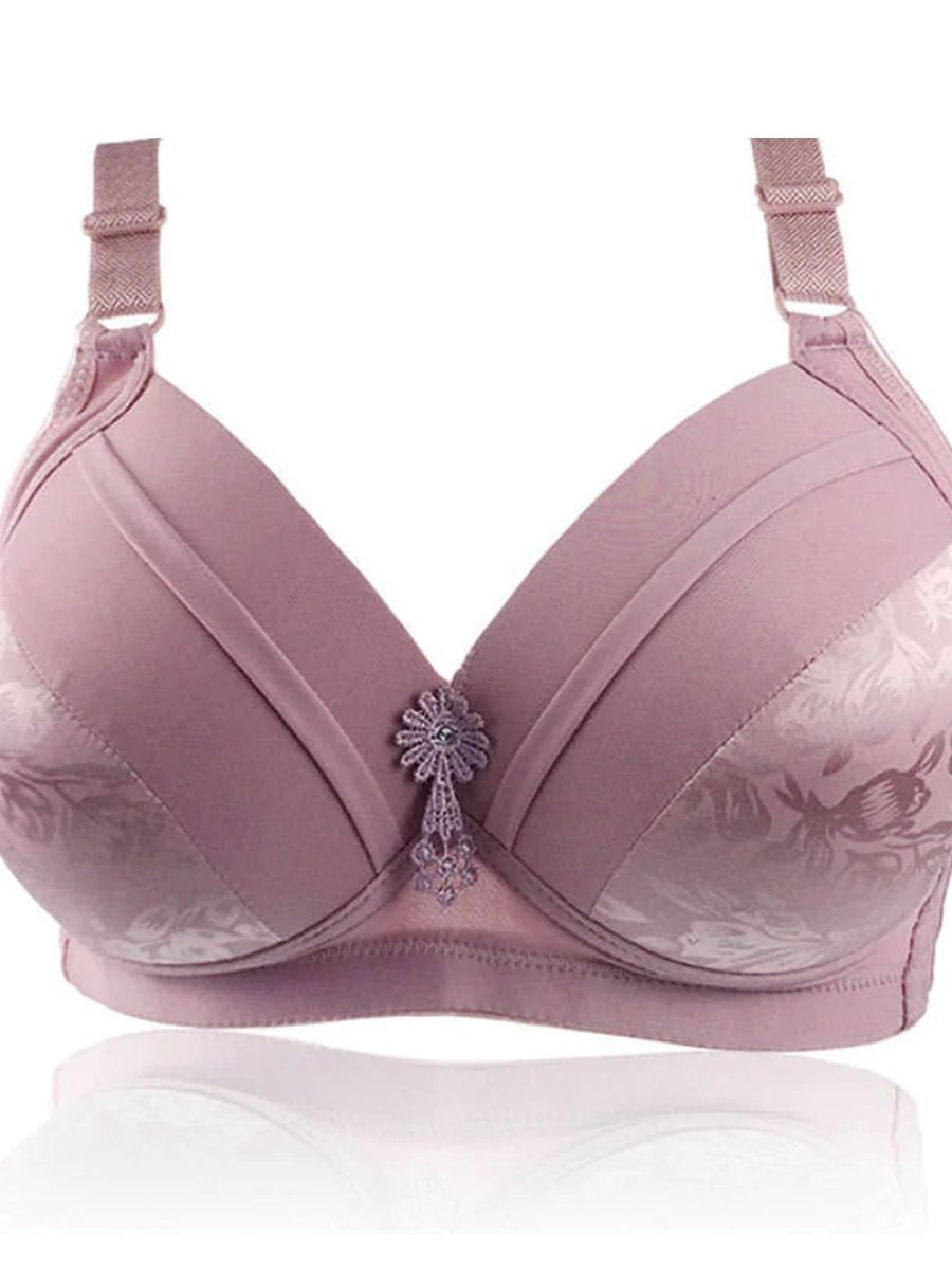 Womens lace wireless support full coverage padded bra