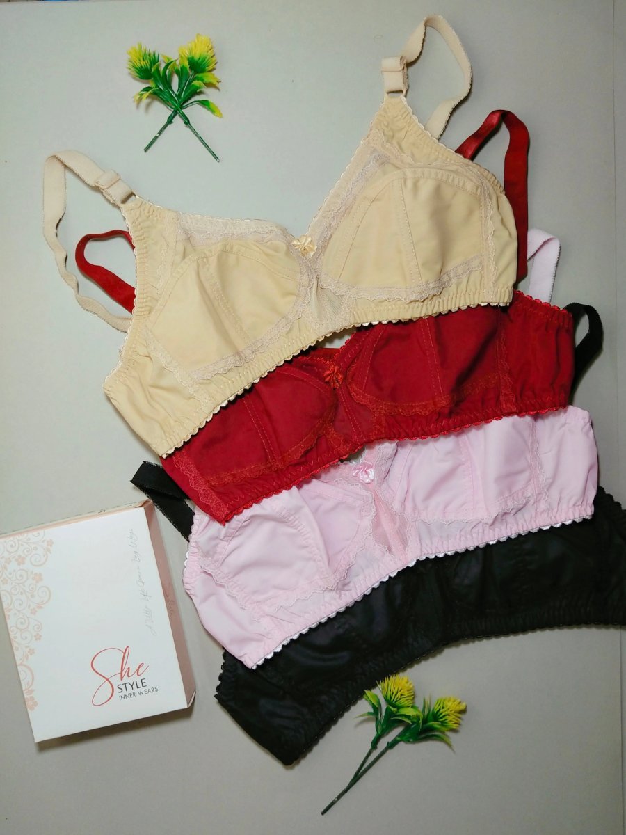 Cotton non padded bra