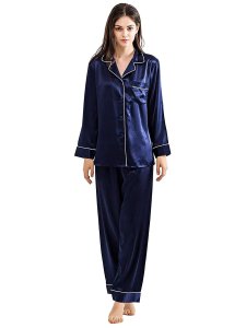 Comfortable silk shirt and pajamas in various colors
