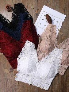 Women Elegant Flower Lace Embroidery Tank Top