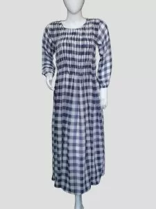 Checked maxi dress