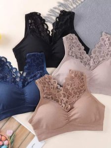 Push-Up Comfort Super Elastic Breathable Lace Bra