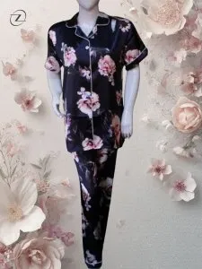 Silk Dotted Nightwear