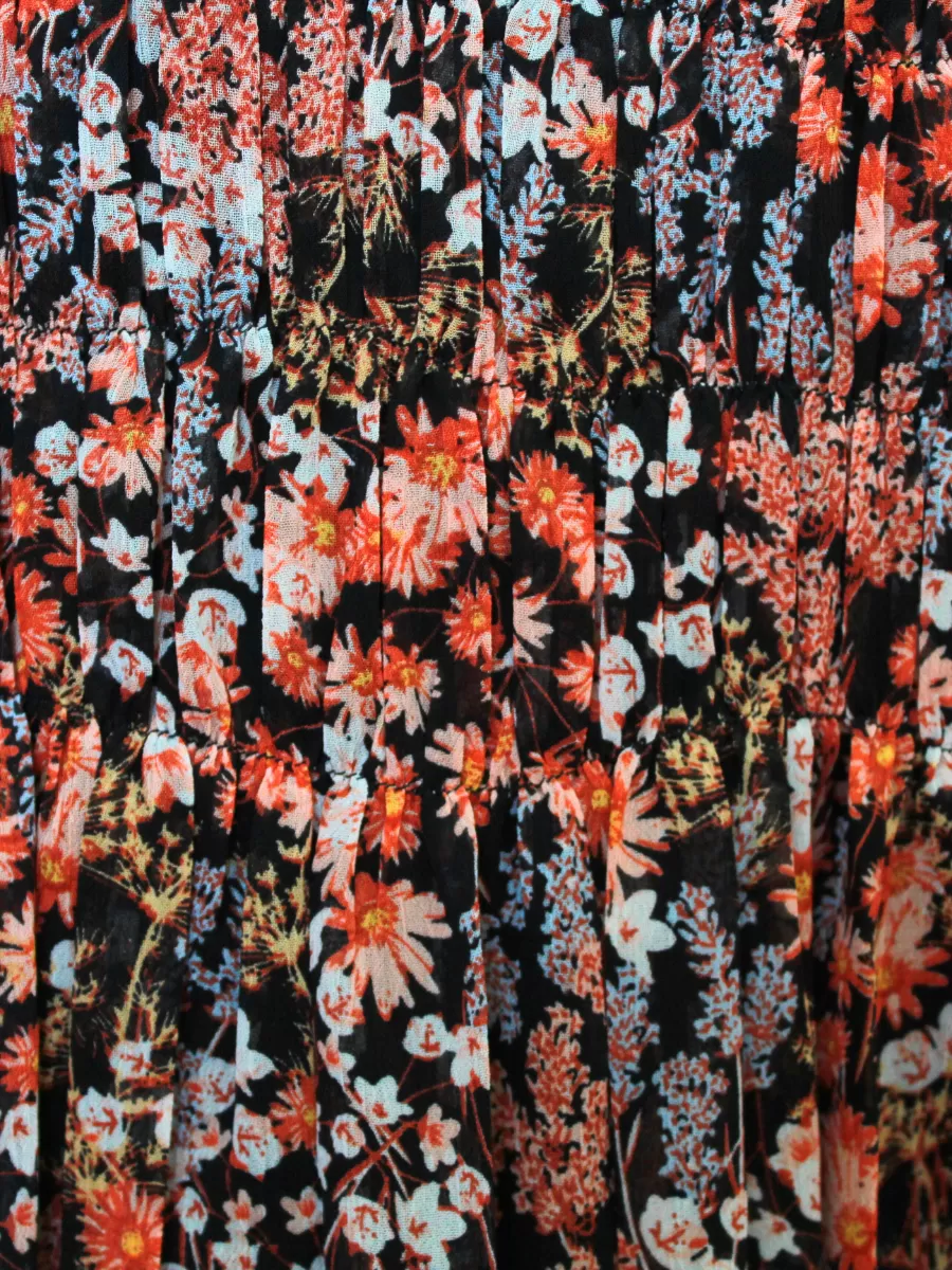 Chiffon Pattern Beautiful Floral Printed Pure Chiffon Maxi