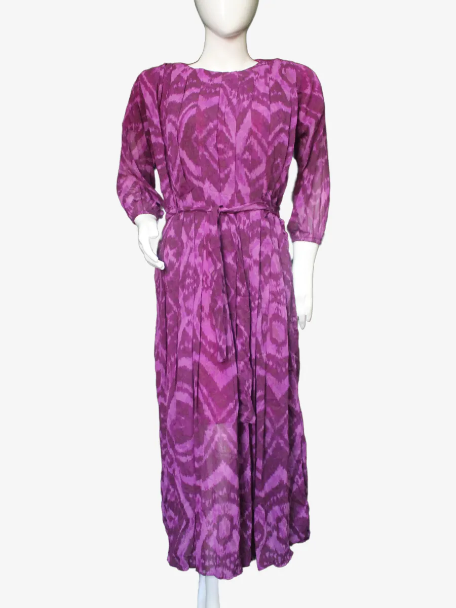Purple Long Chiffon Maxi — Casual Elegance