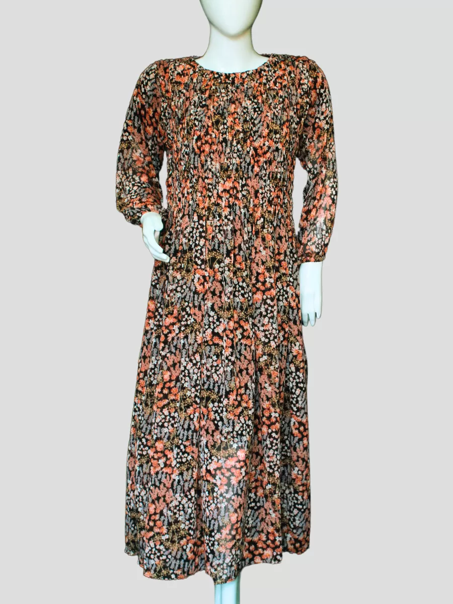 Beautiful Floral Printed Pure Chiffon Maxi